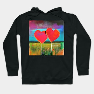 two hearts together Hoodie